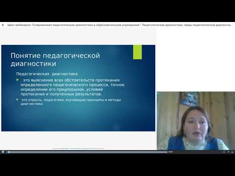 Педагогическая диагностика  виды педагогической диагностики — 25 01 19