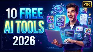 10 Best Free AI Tools in 2026 (Actually Useful!) | 4K HDR #free #freeaitools #4k