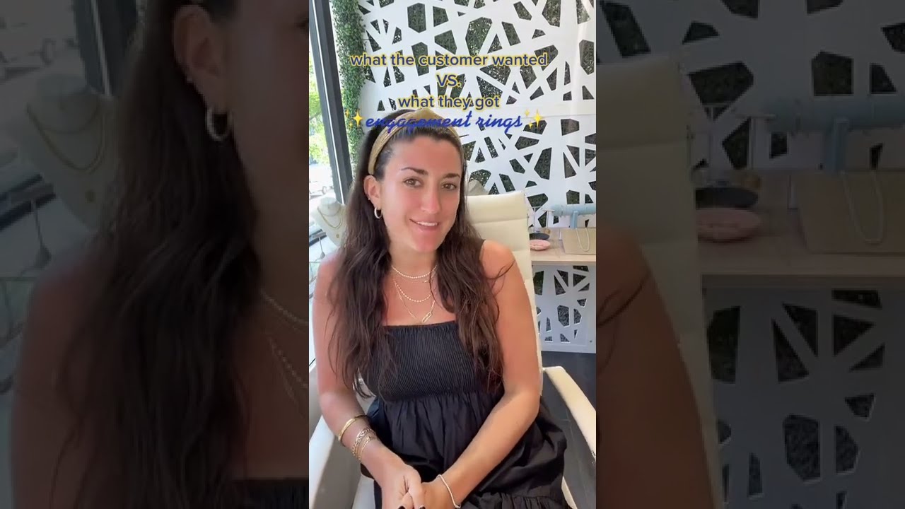 What the customer wanted VS. What they got - Moissanite Bridal Set