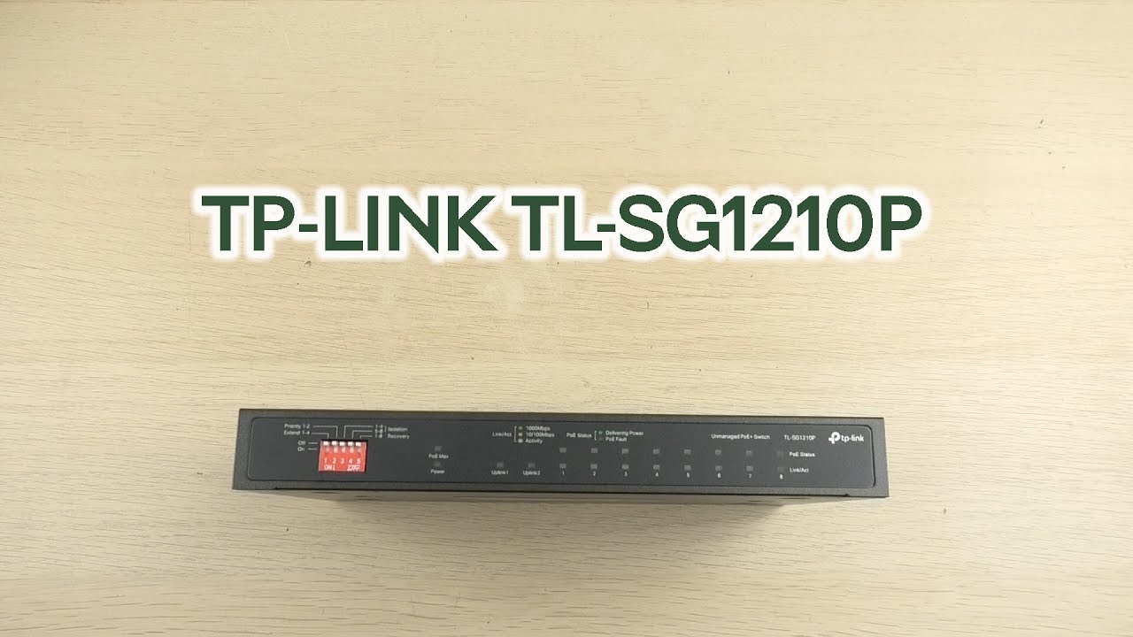 Tp-Link 10-Port Gigabit Desktop Switch With 8-Port Poe - Tl-Sg1210p