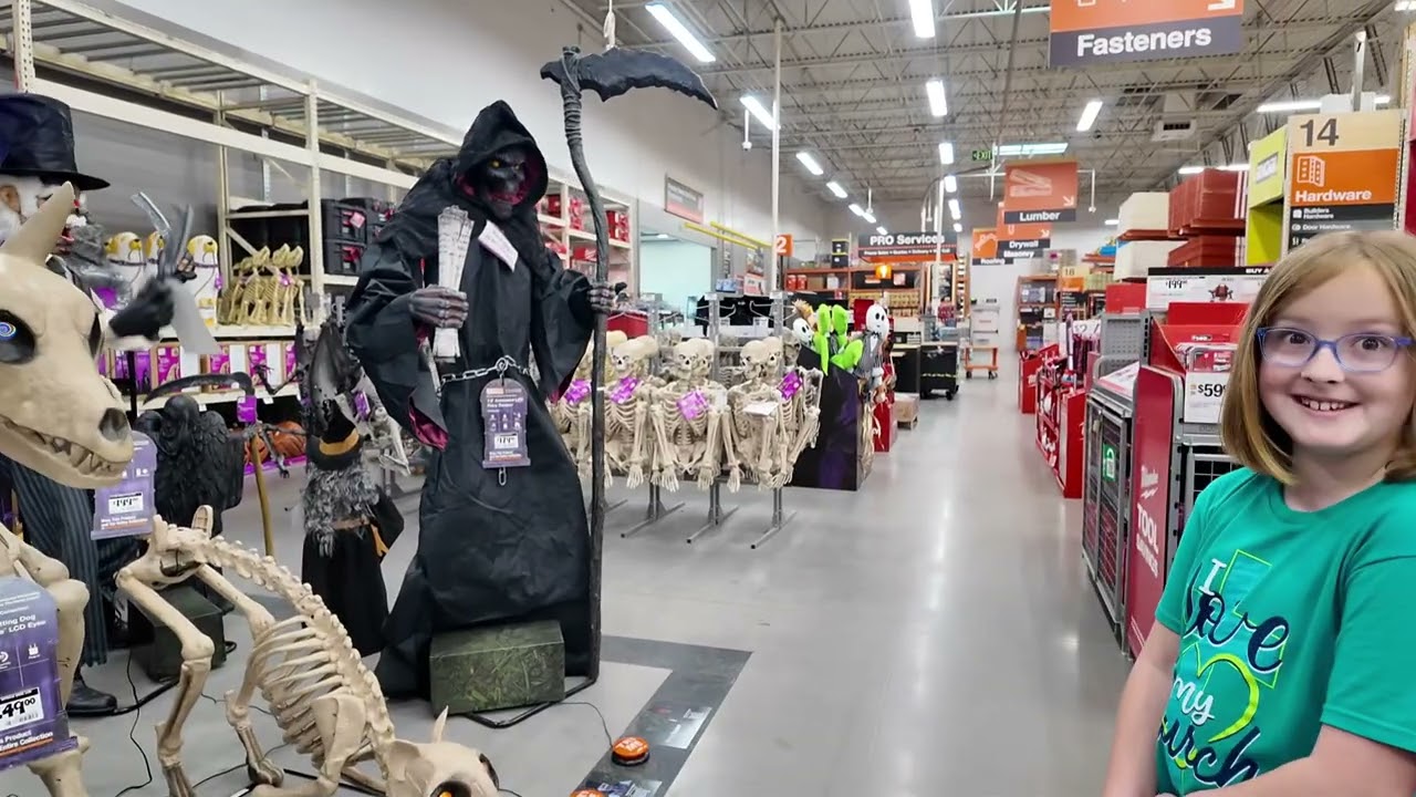 We went to Home Depot to see what all they had for Halloween