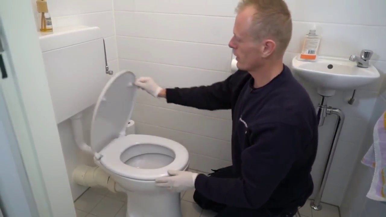 Ongewapend hangen agentschap Hoe plaats ik een wc-bril? - YouTube