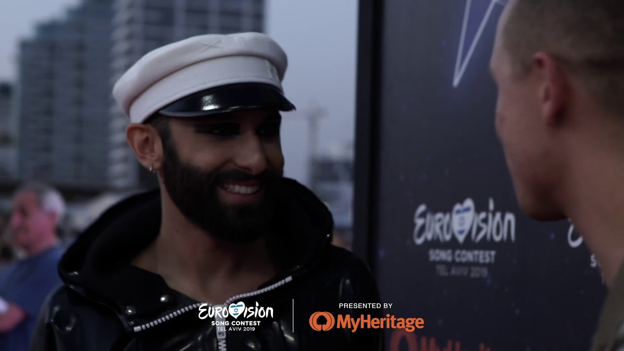 Live from TLV! Meet and Greet at the Eurovision village with Eurovision Legends Conchita Wurst