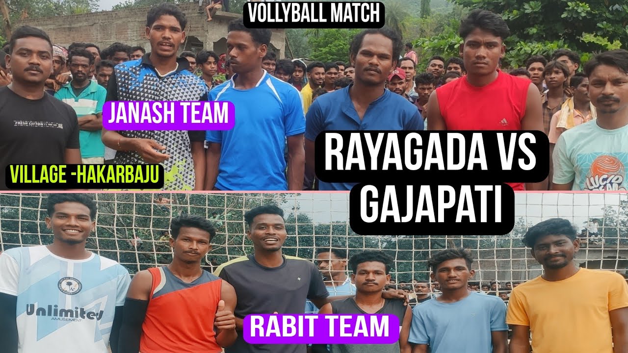 Village -ହlକlରବାଜୁ /Vollyball Match ll Janash Team VS Rabbit Team ll Gajapati VS Rayagada full V.
