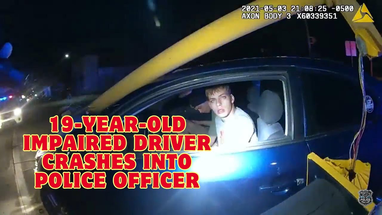 🚨 19-Year-Old Impaired Driver Crashes into Police Officer | Shocking ...