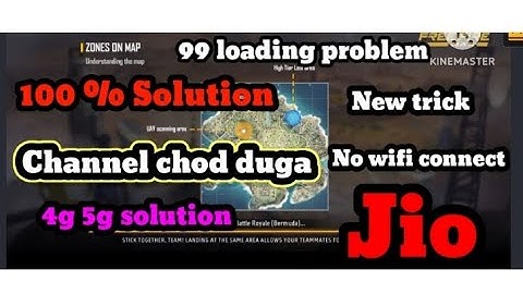99 loading problem solution || jio sim network issue solution || free fire stuck 99 || free fire