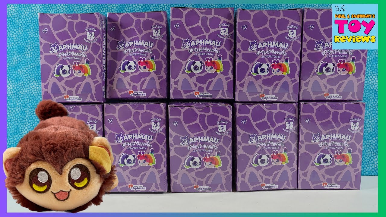 Распаковка плюшевой игрушки Aphmau MeeMeows Safari Limited Edition BLind Box