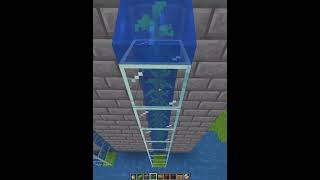 How to make a water lift elevator in Minecraft super easy and simple #minecraft #elevator #system
