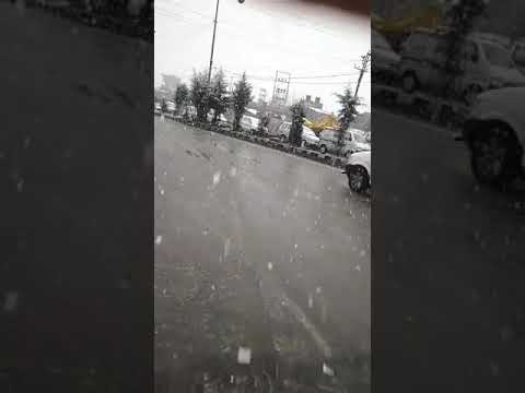 FRESH SNOW FALL IN SRINIGAR on 03/11/2018