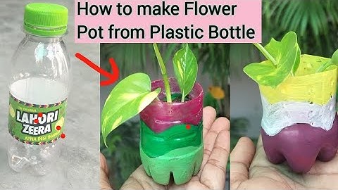 How to make Flower Pot from Plastic Bottle! plastic bottle planter#diy#recycle 