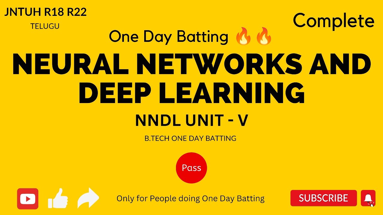 NNDL UNIT - 5|Optimization Strategies, Large-Scale Deep Learning,Computer Vision,NLP|JNTUH #r18 #r22