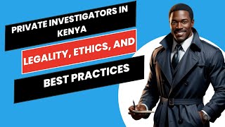 What legal frameworks govern private investigators' actions in Kenya?