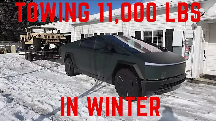 Tesla Cybertruck Nails 103 Miles of Towing in the Harshest Winter Conditions!
