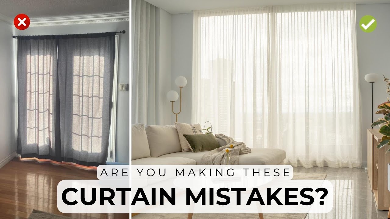 5 Rules For Hanging Curtains & Common Mistakes to Avoid! - YouTube