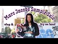 going to the NYC Marc Jacobs sample sale! (try on haul + vlog)