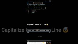 Capitalize Words in 1 Line 🤯 | JavaScript Trick You Must Know