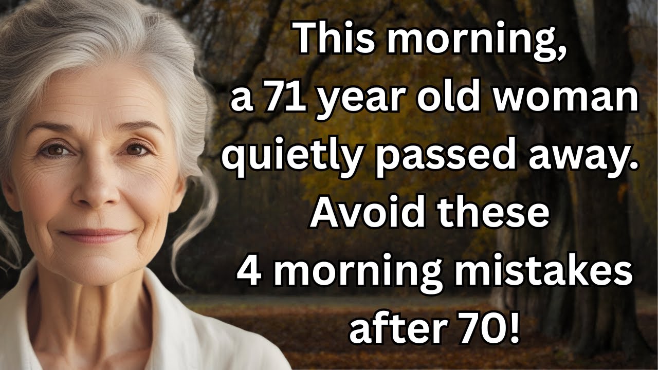 How to Avoid These 4 Dangerous Morning Mistakes People Over 70 Make