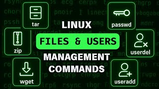 Linux ZIP, TAR & WGET Commands + User Management useradd, passwd, userdel