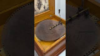 Victorian Antique Oak Regina Tabletop Music Box #harpgallery #antiquefurniture #homedecor #music