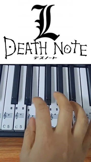 How To Play Death Note On Piano L`s Theme song Piano Cover। Death Note Anime। Piano Beginner । #piano #