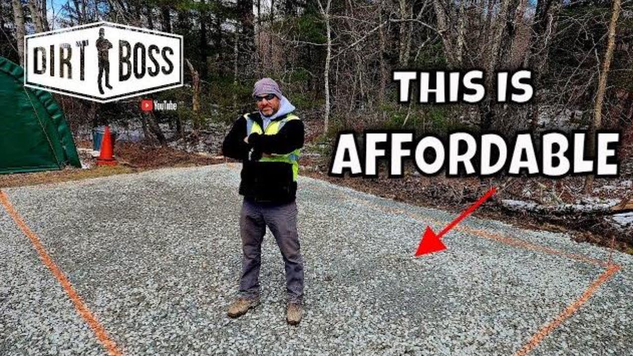 Stone Shed Pad Cheaper than Concrete Taborton NY