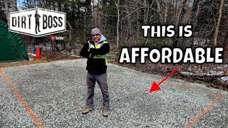 Stone Shed Pad Cheaper than Concrete Taborton NY