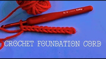 Crochet Foundation Cord - great alternative to Foundation Single Crochet