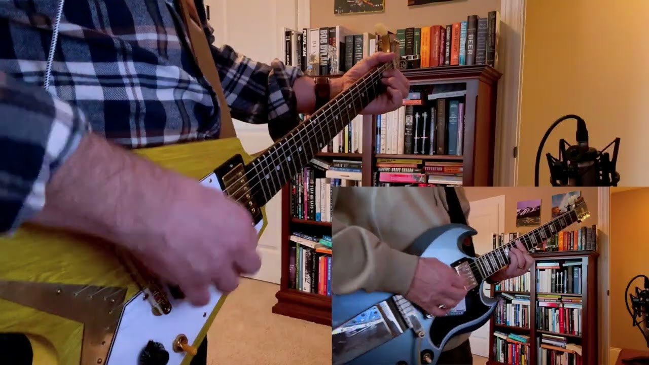 My Morning Jacket One Big Holiday guitar cover (Banker Korina V + Gibson 64 RI SG + Fractal Axe FX3)