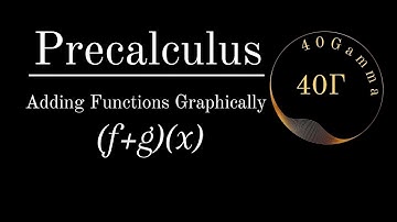 Precalculus | How to Add Functions Graphically | 40Gamma