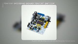 TDA1541 DAC decoding board with TDA1387 IC and QN7220P  coaxial fiber USB port