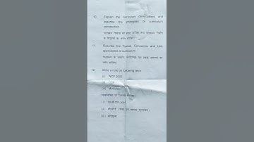 B.Ed 4th semester (2021-23) school curriculum development /paper/