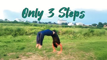 ONLY 3 STEP 😮 | Back handspring Tutorial | Crazy flips