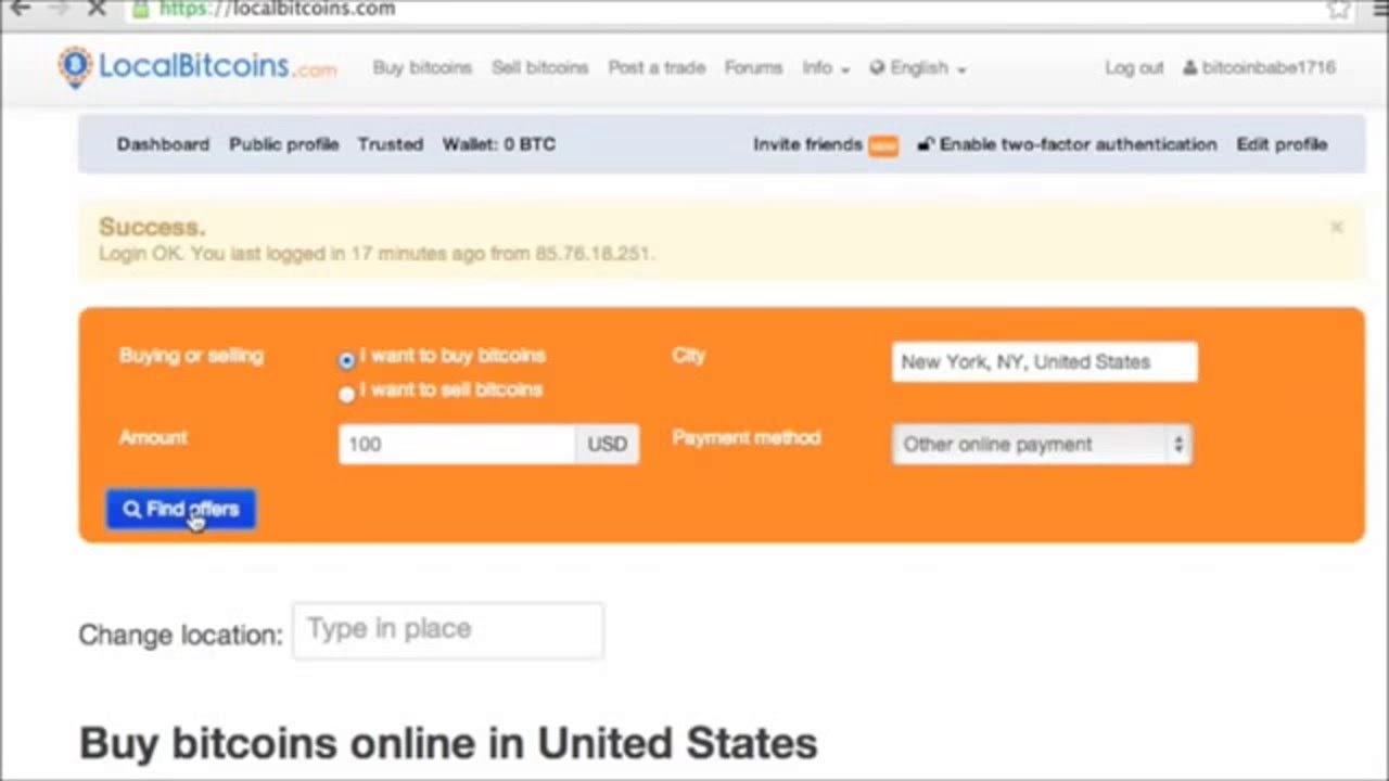 How to buy Bitcoins - YouTube