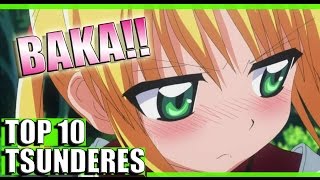 Las 10 Tsunderes mas TSUNDERES del Anime