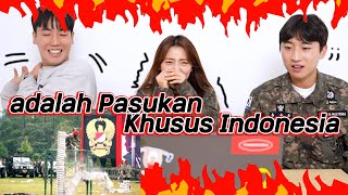 [REAKSI KOREA] ORANG KOREA Pertama Lihat PASUKAN KHUSUS INDONEISA | KOPASSUS TNI REACTION
