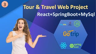 C-DAC Tour and Travel Web Project Using React+SpringBoot+MySql. Project code 103