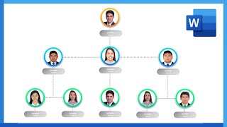How to create an ORGANIZATION CHART IN WORD with images (Includes Download)