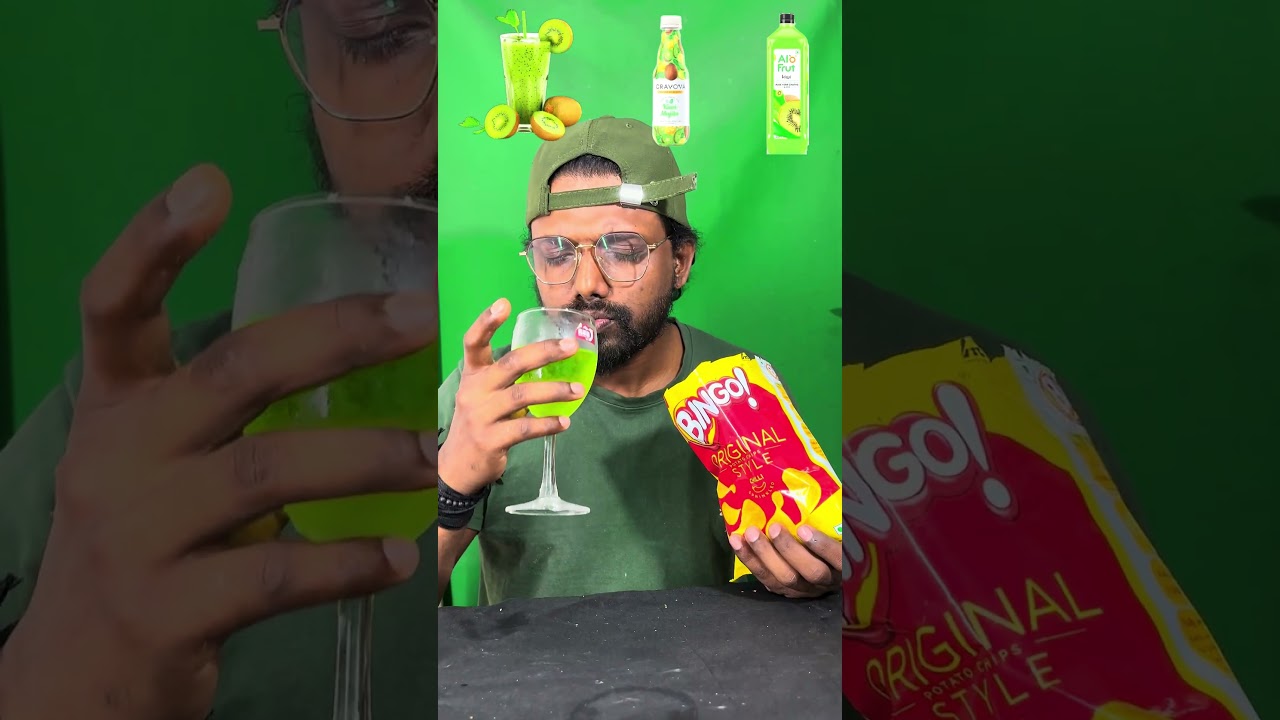 Киви, зеленое яблоко, сок киви, мукбанг асмр