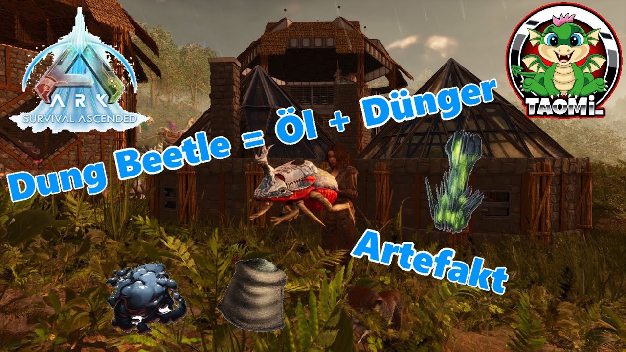 Ark Survival Ascended - Dung Beetle zhmen fr viel l und Dnger +  nebenbei ein Artefakt holen