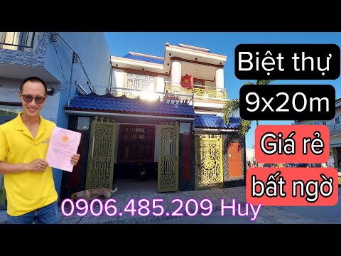 Video bán nhà Bình Chánh giá rẻ Biệt thự 9x20m | nhà Bình... - youtube