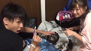 桐崎栄二と桐崎妹に寝ている間に坊主にされてガチギレする大学生 Yurame たかねん Sit Youtube