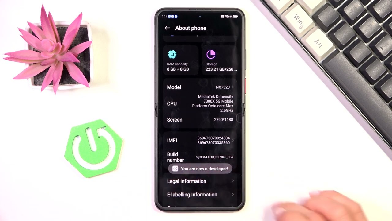 ZTE Nubia Flip 2 - How to Enable Developer Options? | System Settings