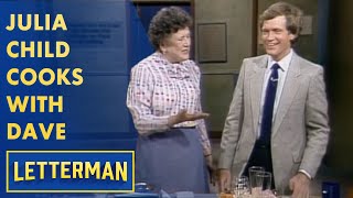 Julia Child Teaches Dave How To Make A Croque Monsieur | Letterman