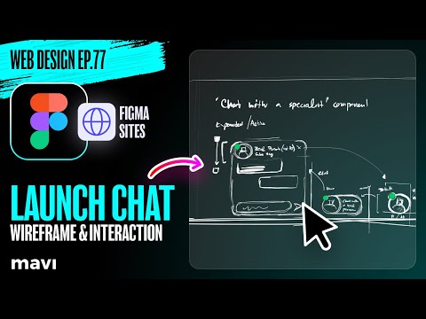 “Chat with a specialist” UI – wireframe (Web Design ep.77 #free #course)