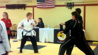 Number 2 Side Kick Board Break