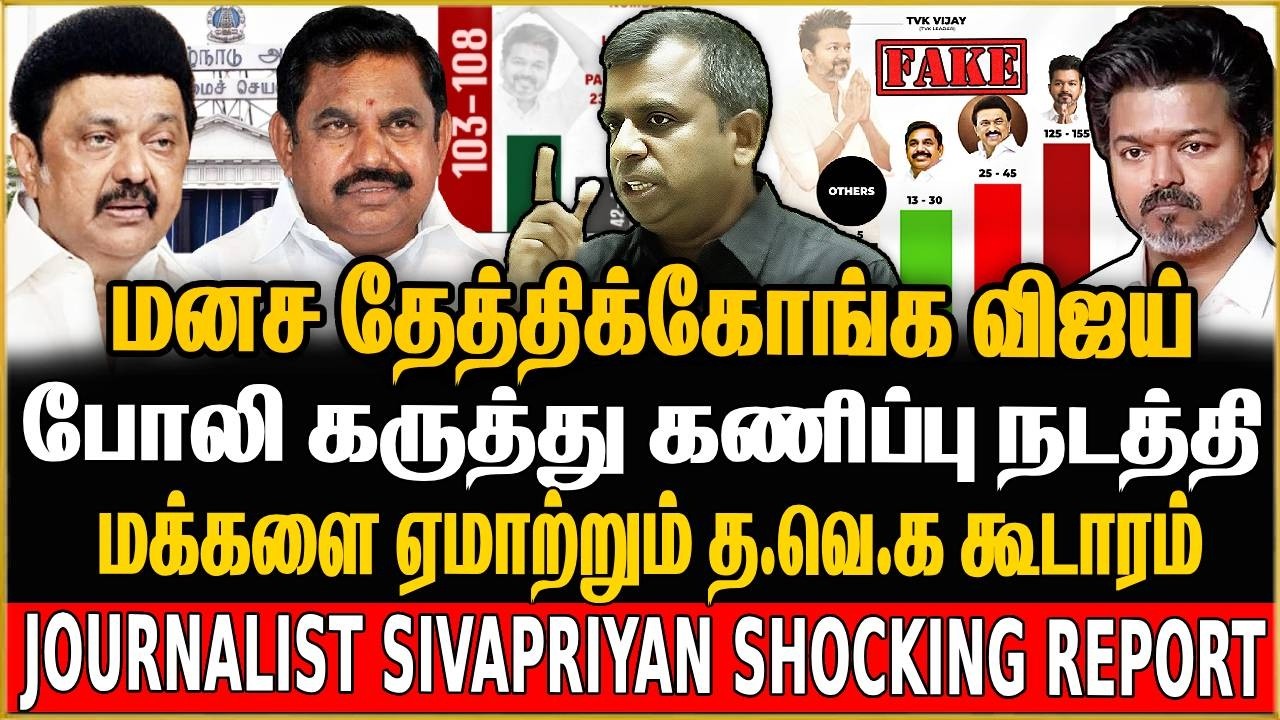 TVK சீக்ரெட் சர்வே..அமபலப்பட்டு போன விஜய் ! Journalist  SivaPriyan Shocking Report