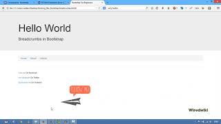 Bootstrap 3 #14  Introducing Breadcrumbs Page locator