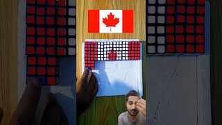 making canada flag with cube 🔥😱🤯 #sidcuber #fitcuber #rubikscubetutorial #funny #cube @cube_380