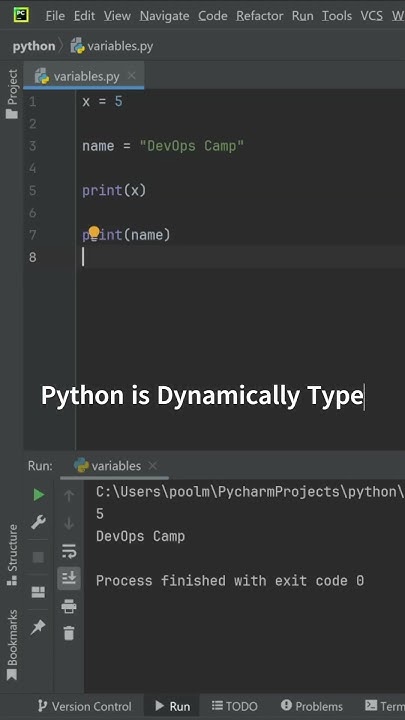 Python Variables Part I : Integers and Strings - YouTube