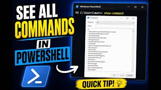 How to See All Commands in PowerShell